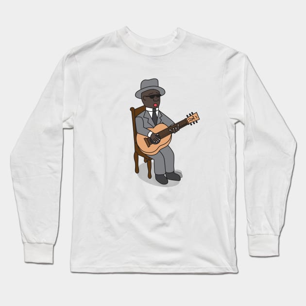 Bluesman Long Sleeve T-Shirt by Gabriel Pastor Store